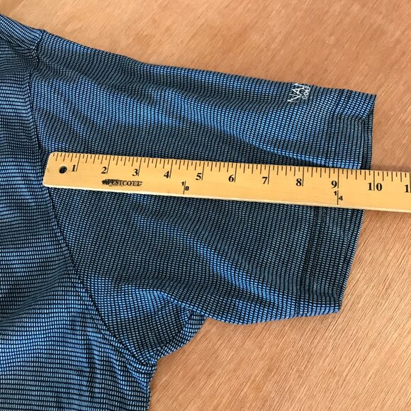 Peter Millar Performance Polo Shirt Men XXL Blue Logo Short Sleeve Athleisure - Picture 8 of 11